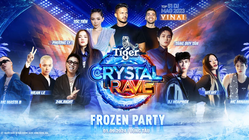 Tiger Crystal Rave “bật tiệc sảng khoái” cho hàng chục ngàn khán giả toàn quốc vào đúng dịp lễ 02/09