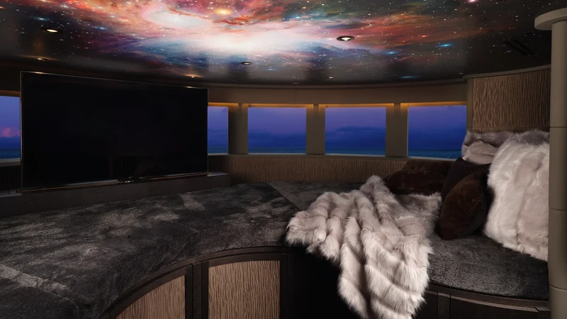 Chiêm ngưỡng vũ trụ thu nhỏ bên trong du thuyền Benetti Galaxy 56m