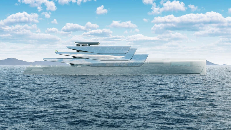 Tiết lộ concept siêu du thuyền 3D đầu tiên trên thế giới