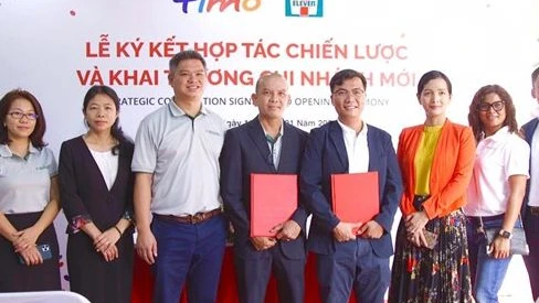 Lễ ký kết hợp tác chiến lược và khai trương chi nhánh Hangout mới giữa Timo và 7-Eleven quận 7 TPHCM