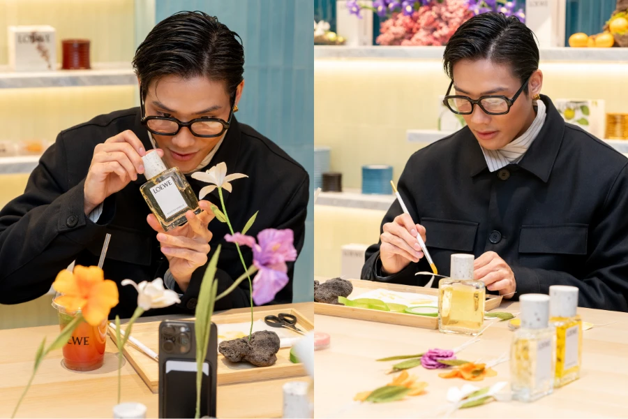 Châu Bùi & Huang Long: Hai cá tính nổi bật trong sự kiện ra mắt flagship store LOEWE Perfumes