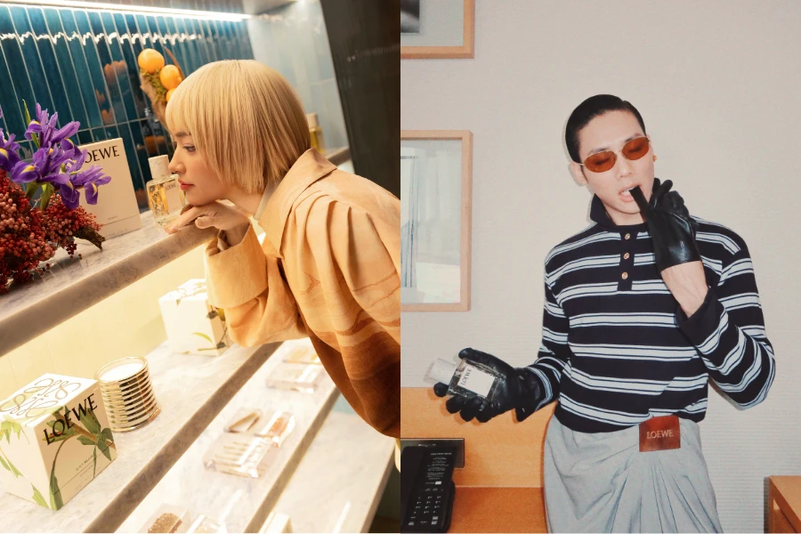  Châu Bùi & Huang Long: Hai cá tính nổi bật trong sự kiện ra mắt flagship store LOEWE Perfumes