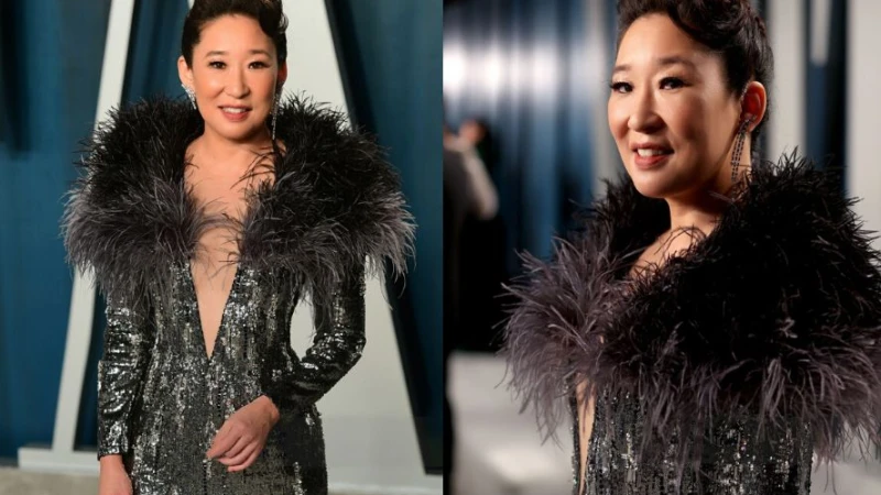 Quyền lực như một nữ hoàng, Sandra Oh nổi bật trên thảm đỏ tiệc hậu Oscar 2020 trong thiết kế của Công Trí