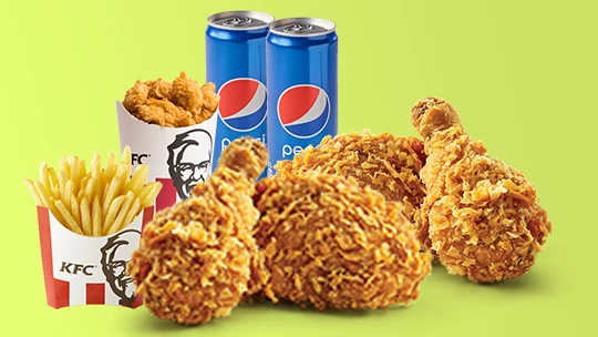 Ăn KFC, càng đông càng rẻ! Tiết kiệm lên đến 133k!