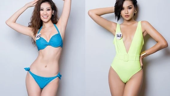 Phần thi trình diễn bikini sơ khảo phía Nam Hoa hậu Hoàn vũ Việt Nam 2019