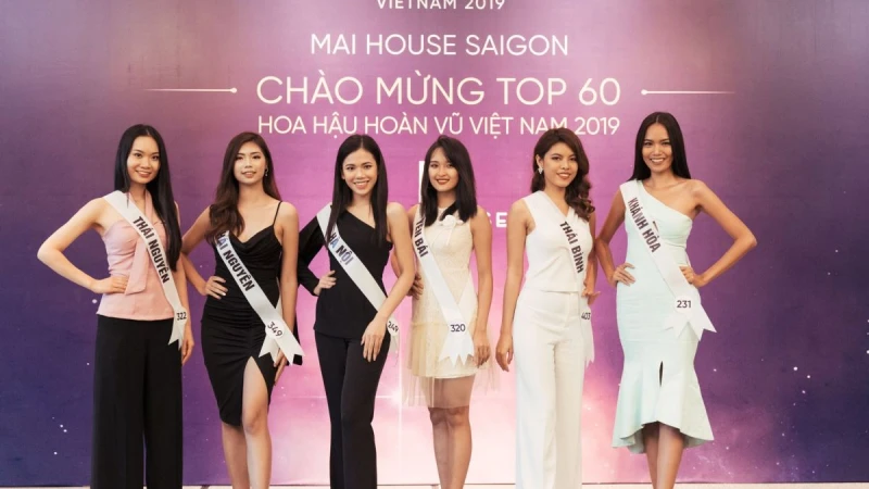 Top 60 Hoa hậu Hoàn vũ Việt Nam được trao sash trong ngày đầu tập trung tại TPHCM