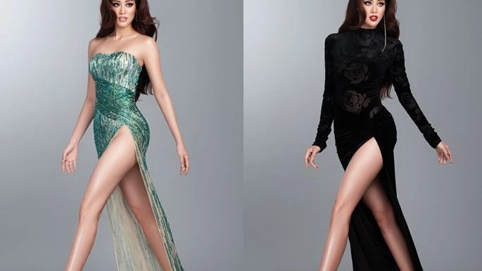 Hoa hậu Khánh Vân hé lộ bộ ảnh dạ hội trước thềm bán kết Miss Universe lần thứ 69