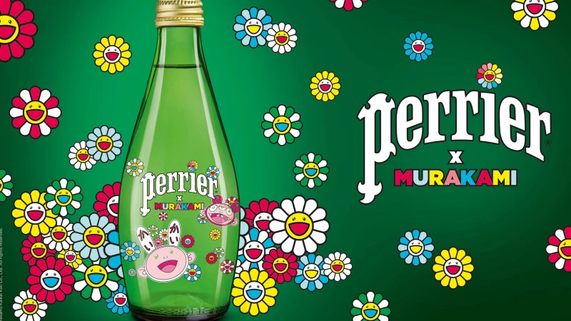 Perrier kết hợp với nghệ sĩ “hoa mặt cười”