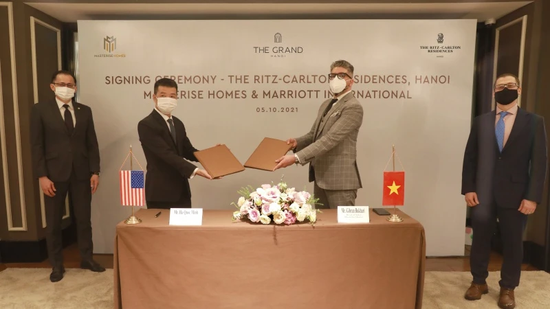 Marriott International ký kết thỏa thuận hợp tác cùng Masterise Homes ra mắt khu căn hộ Ritz-Carlton