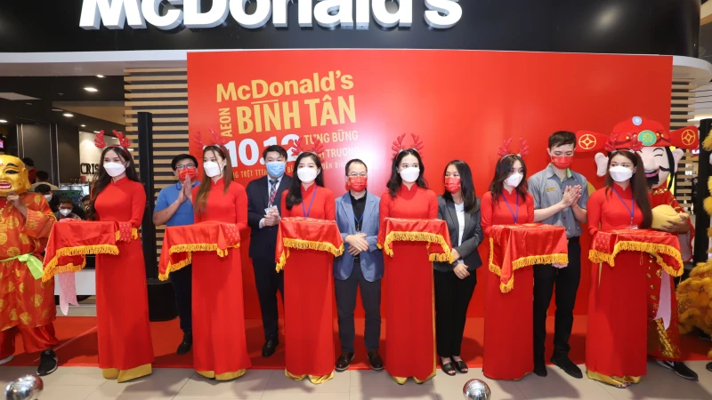 McDonald‘s tung khuyến mãi hấp dẫn nhân dịp khai trương cửa hàng mới tại AEON Bình Tân