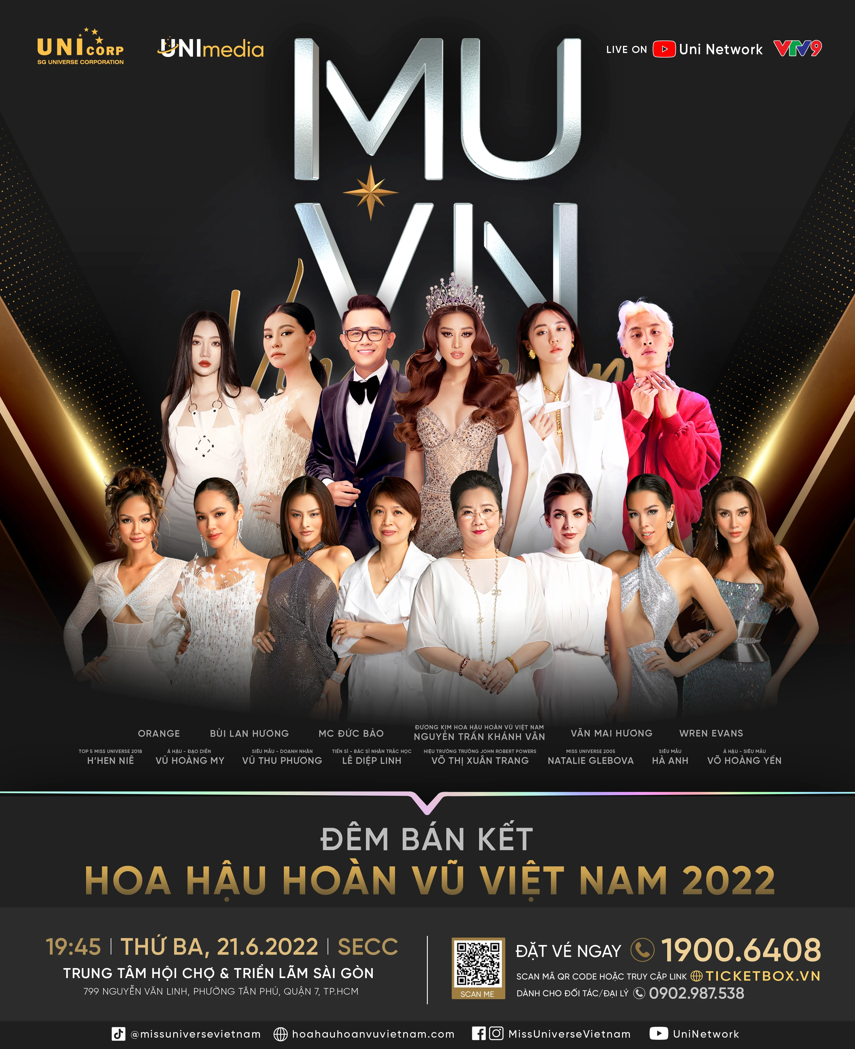 Sự kiện đêm Bán kết Hoa hậu Hoàn vũ Việt Nam 2022 - hứa hẹn màn tranh tài đẳng cấp