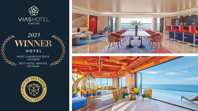 Khách sạn Vias Hotel Vũng Tàu liên tiếp đón nhận các giải thưởng quốc tế danh giá