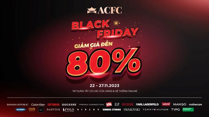 Bão giá tại ACFC Black Friday với ưu đãi lên đến 80% giá chỉ từ 199K